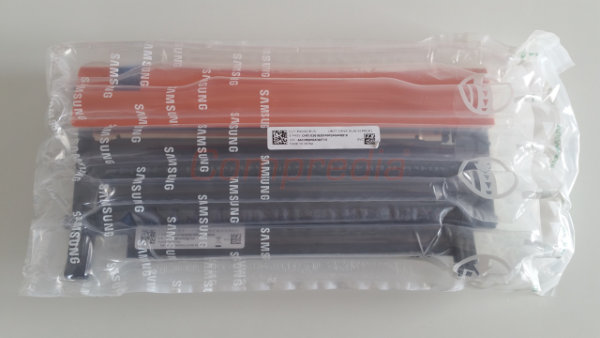 A Samsung toner cartridge in protective packaging