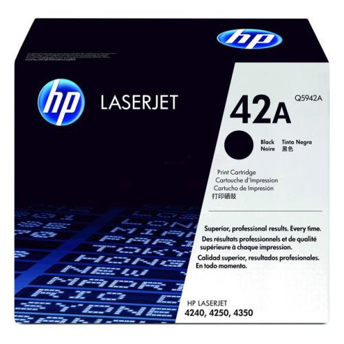 HP toner cartridge black (Q5942A / 42A)