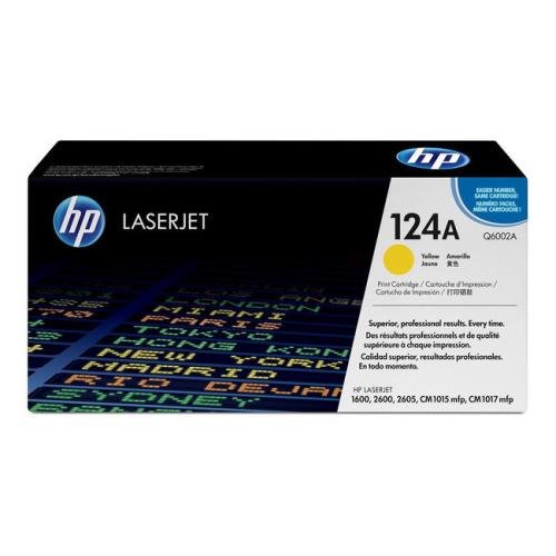 HP toner cartridge yellow (Q6002A / 124A)