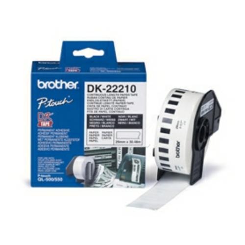 Brother labels white (DK22210 /), 29mm