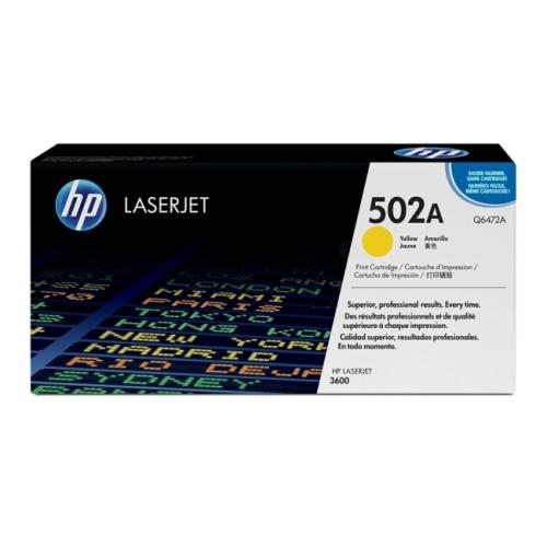 HP toner cartridge yellow (Q6472A / 502A)