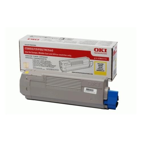 Oki toner cartridge yellow (43865721)