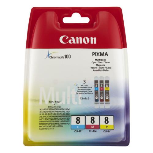 Canon printcartridge cyan / magenta / yellow (0621B029 / CLI8) (multipack)