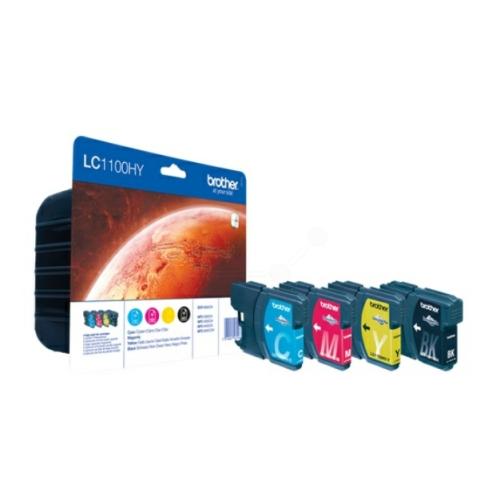 Brother printcartridge black / cyan / magenta / yellow (LC1100HYVALBPDR /) (multipack)