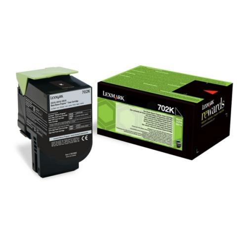 Lexmark toner cartridge black (70C20K0 / 702K) (Return)