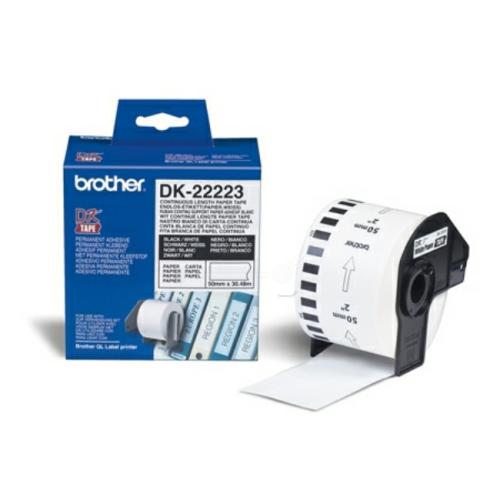 Brother labels white (DK22223 /), 50mm