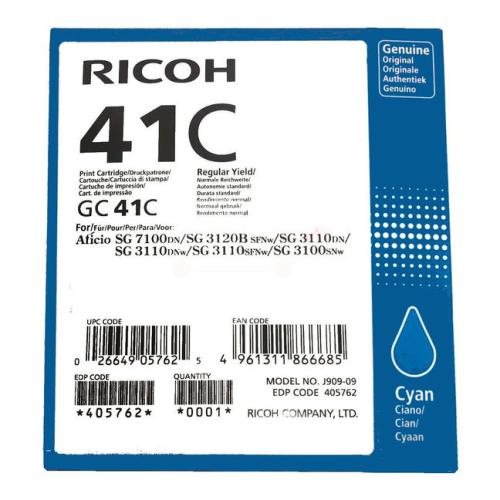 Ricoh printcartridge cyan (405762 / GC41C)