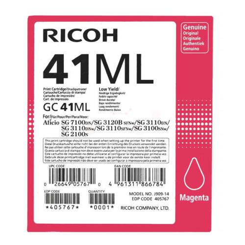 Ricoh printcartridge magenta (405767 / GC41ML)