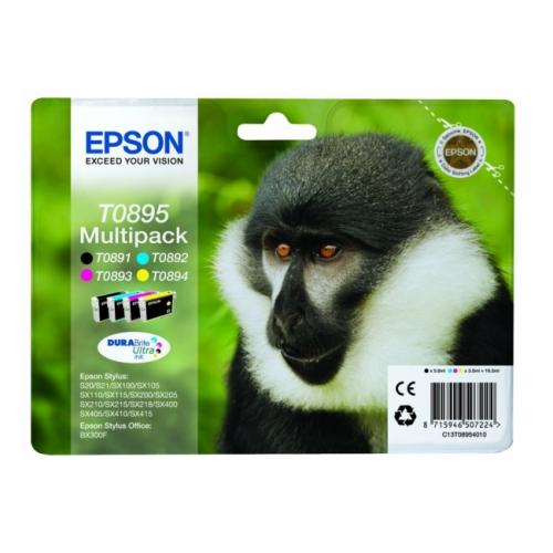 Epson printcartridge black / cyan / magenta / yellow (C13T08954011 / T0895) (multipack)