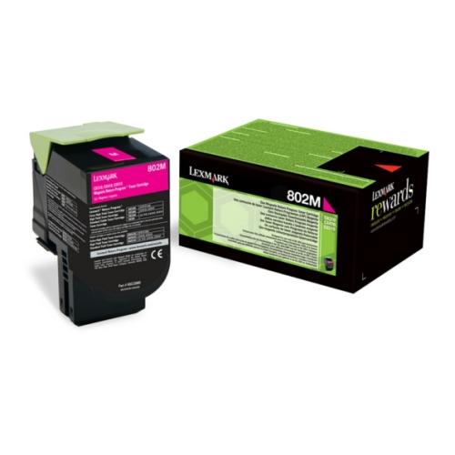 Lexmark toner cartridge magenta (80C20M0 / 802M) (Return)