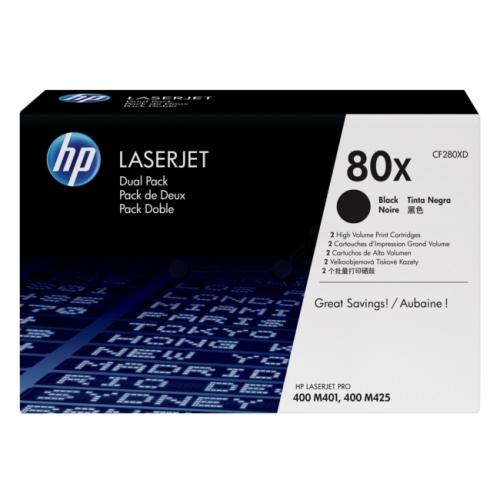 HP toner cartridge black (CF280XD / 80X) (Twin Pack, high capacity)