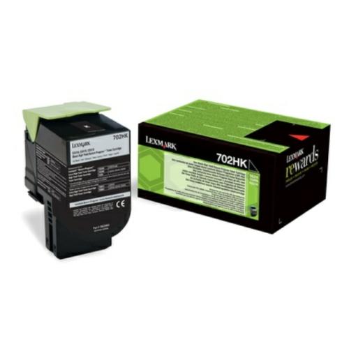 Lexmark toner cartridge black (70C2HK0 / 702HK) (Return)