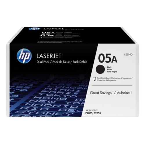 HP toner cartridge black (CE505D / 05A) (Twin Pack)