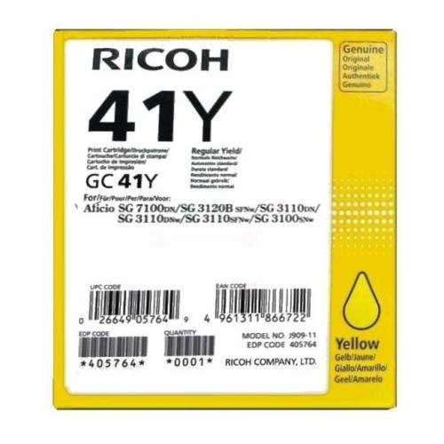 Ricoh printcartridge yellow (405764 / GC41Y)