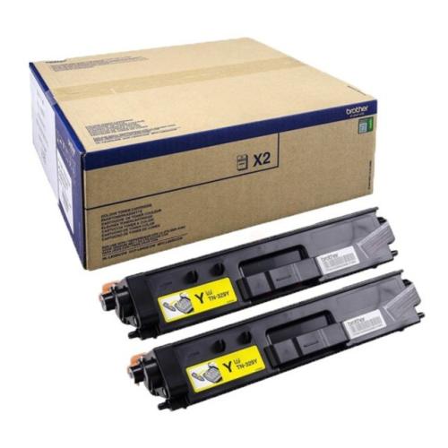 Brother toner cartridge yellow (TN329YTWIN) (Twin Pack, high capacity)