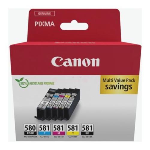 Canon printcartridge black / black photo / cyan / magenta / yellow (2078C005 / PGI580CLI581) (multipack)