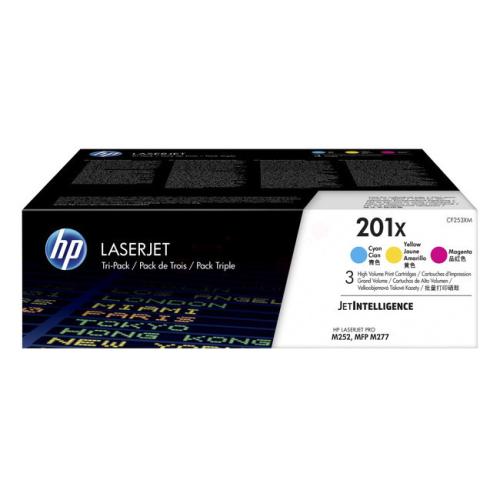 HP toner cartridge cyan / magenta / yellow (CF253XM / 201X) (multipack)