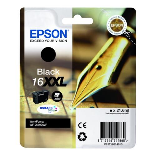 Epson printcartridge black (C13T16814012 / 16XXL) (high capacity)