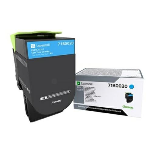 Lexmark toner cartridge cyan (71B20C0 / 071B20C0) (Return)