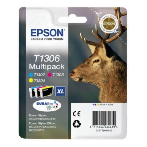 Epson printcartridge cyan / magenta / yellow (C13T13064012 / T1306) (multipack)