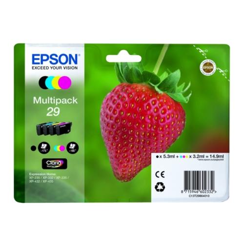 Epson printcartridge black / cyan / magenta / yellow (C13T29864012 / 29) (multipack)