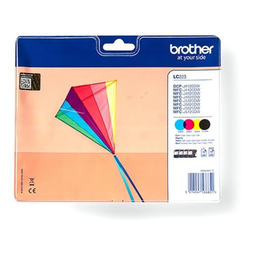 Brother printcartridge black / cyan / magenta / yellow (LC223VALBP /) (multipack)