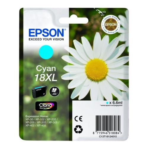 Epson printcartridge cyan (C13T18124012 / 18XL) (high capacity)