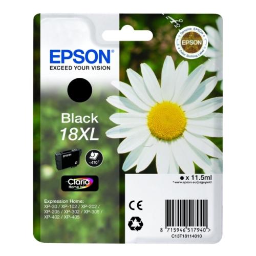 Epson printcartridge black (C13T18114012 / 18XL) (high capacity)