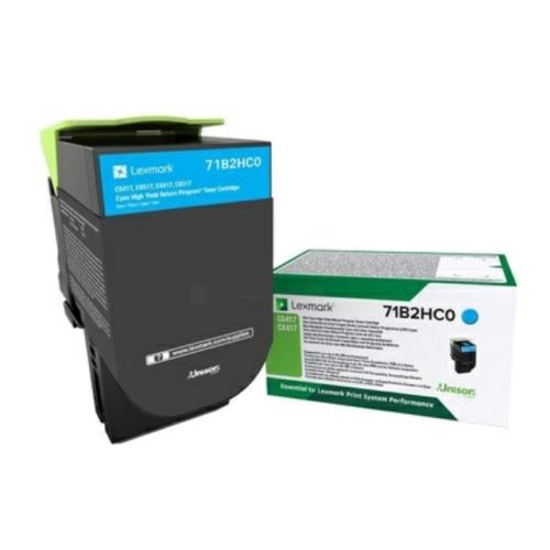 Lexmark toner cartridge cyan (71B2HC0 / 071B2HC0) (Return)