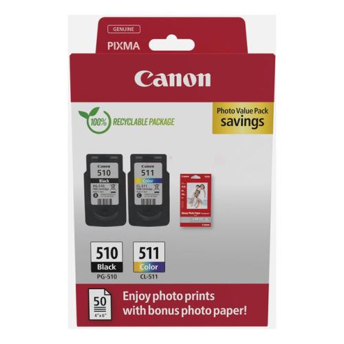 Canon printcartridge black / color (2970B017 / PG510+CL511) (Twin Pack, multipack)