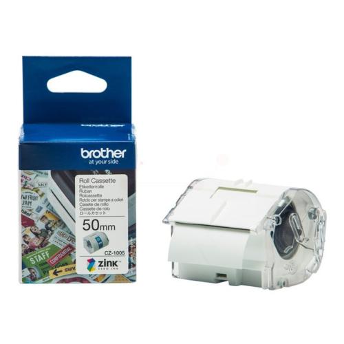 Brother labels white (CZ1005), 50mm