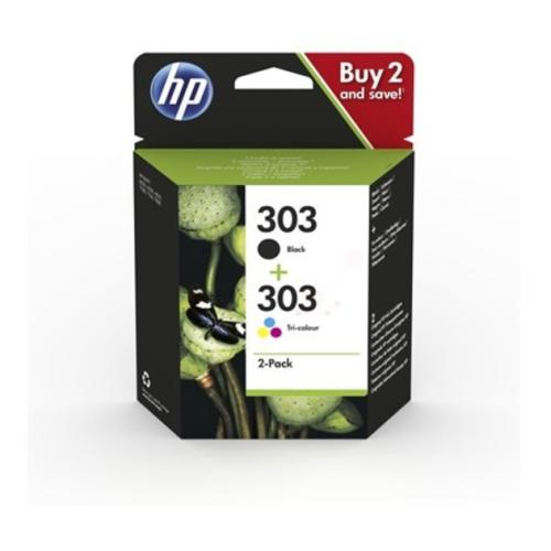 HP printcartridge black / color (3YM92AE / 303) (Twin Pack, multipack)