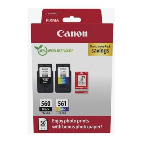 Canon printcartridge black / color (3713C008 / PG560+CL561) (Twin Pack, multipack)