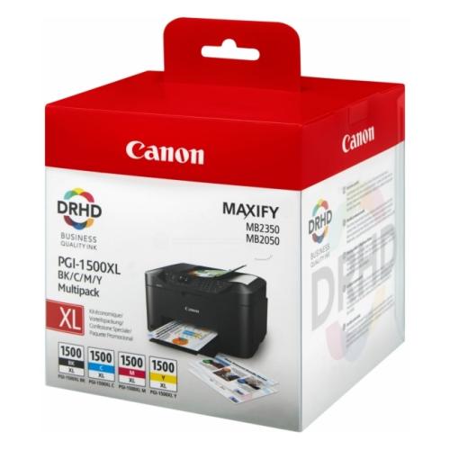 Canon printcartridge black / cyan / magenta / yellow (9182B010 / PGI1500XLCMYBK) (multipack)