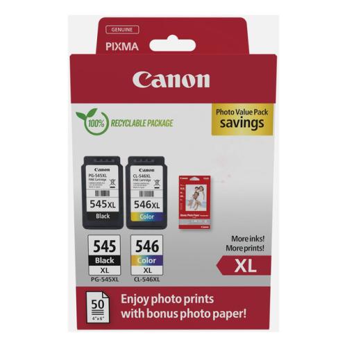 Canon printcartridge black / color (8286B012 / PG545+CL546XL) (Twin Pack, multipack, high capacity)