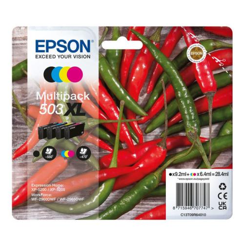 Epson printcartridge black / cyan / magenta / yellow (C13T09R64010 / 503XL) (multipack, high capacity)