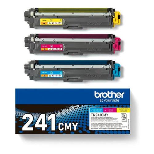 Brother toner cartridge cyan / magenta / yellow (TN241CMY /) (multipack)