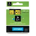 Dymo labels black on yellow (45018 / S0720580), 12mm, laminated