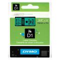 Dymo labels black on green (45809 / S0720890), 19mm, laminated