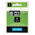 Dymo labels black on transparent (53710 / S0720920), 24mm, laminated