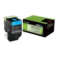 Lexmark toner cartridge cyan (80C2SC0 / 802SC) (Return)