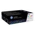 HP toner cartridge cyan / magenta / yellow (CF371AM / 128A) (multipack)