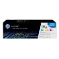 HP toner cartridge cyan / magenta / yellow (CF373AM / 125A) (multipack)