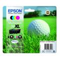 Epson printcartridge black / cyan / magenta / yellow (C13T34764010 / 34XL) (multipack, high capacity)