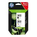 HP printcartridge black / color (X4D37AE / 302) (Twin Pack, multipack)