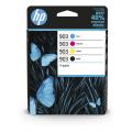 HP printcartridge black / cyan / magenta / yellow (6ZC73AE / 903) (multipack)